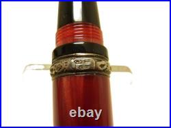 Rare NOS Italian DELTA PASSION Fountain Pen Flexy 14K F Silver Accents
