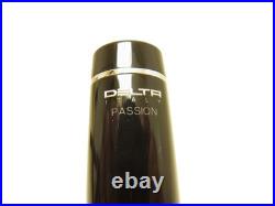 Rare NOS Italian DELTA PASSION Fountain Pen Flexy 14K F Silver Accents