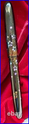 Rare Namiki Yukari Yozakura Raden Cherry Blossoms at Night Fountain Pen New 18K