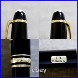 Rare Near Mint MONTBLANC Meisterstück 144 W. Germany 14K OB Nib Fountain Pen