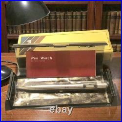 Rare New Vintage Silver-toned Compu Chron Digital Pen Watch