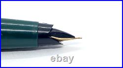 Rare Nib! Parker 45 Pen, Forest Green, 14k Oblique Medium (r) Nib, England