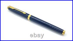 Rare Nib! Parker 75 Fountain Pen, Black Laque, 14k Oblique Broad Nib, France