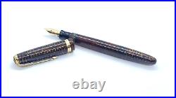 Rare Nib Parker Debutante Vacumatic Pen, Golden Pearl, 14k Oblique Medium Nib