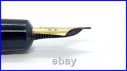 Rare Nib! Parker Demi Duofold Pen, Black, 14k Oblique Broad Nib, England
