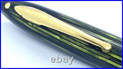 Rare Nib! Sheaffer Sovereign Balance, Marine Green, 14k Italic Medium Nib