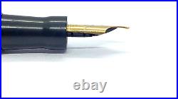 Rare Nib! Swan Pen, London Smoke, Semi Flex 14k Italic Broad Nib, England