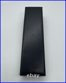 Rare OMAS for Brioni Fountain Pen, Blue Resin, Sterling Trim, 18K Nib, + Case