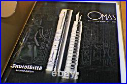 Rare Omas invisibilis Limited Edition Fountain Pen 18 K Gold Med Nib #250 New