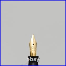 Rare Orthos Standard Ebonite Fountain Pen Button Filler 14k EF Flex Nib VTG 30s