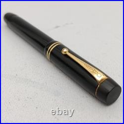 Rare Orthos Standard Ebonite Fountain Pen Button Filler 14k EF Flex Nib VTG 30s