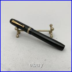 Rare Orthos Standard Ebonite Fountain Pen Button Filler 14k EF Flex Nib VTG 30s