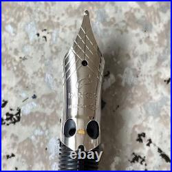 Rare Overhauled Parker Sonnet Champagne Gold Fountain Pen France 18K WG Nib M 94