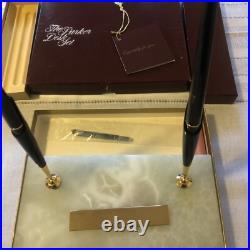 Rare PARKER M23 USA Pedrara Onyx Aeromatic Double Magnetix Desk Set 8423 Rare PARKER M23 USA Pedrara Onyx Aeromatic Double Magnetix Desk Set 8423