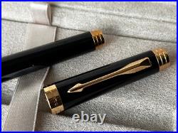 Rare PARKER PREMIER BLACK LACQUE GOLD 18K 750 MED NIB FOUNTAIN PEN NEVER INKED Rare PARKER PREMIER BLACK LACQUE GOLD 18K 750 MED NIB FOUNTAIN PEN NEVER INKED