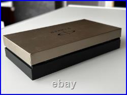 Rare PARKER PREMIER BLACK LACQUE GOLD 18K 750 MED NIB FOUNTAIN PEN NEVER INKED