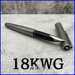 Rare PILOT Custom Stripe Fountain Pen Fine Nib Vintage Model H176