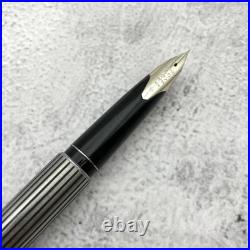 Rare PILOT Custom Stripe Fountain Pen Fine Nib Vintage Model H176
