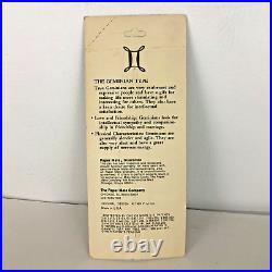 Rare Paper Mate Gemini Zodiac Mustard Yellow 1960's Ballpoint Pen New Old Stock
