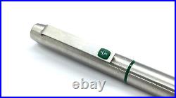 Rare! Parker 25 Fountain Pen, Chrome & Green, Medium Nib, England