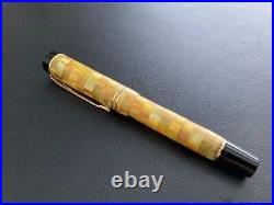 Rare Parker Citrine Demi Fountain Pen 18k F nib