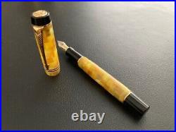 Rare Parker Citrine Demi Fountain Pen 18k F nib