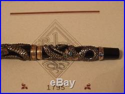 Rare Parker Snake 1997 Limited Edition Sterling Silver Fountain Pen