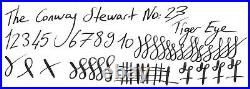 Rare Pen! Conway Stewart No 23, Tiger Eye, Semi Flex 14k Stub Medium Nib