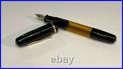 Rare Pen! Vacuum-fil Pen, Oversize, Black, Firm 14k Extra Fine Nib, USA