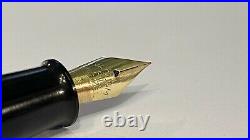 Rare Pen! Vacuum-fil Pen, Oversize, Black, Firm 14k Extra Fine Nib, USA