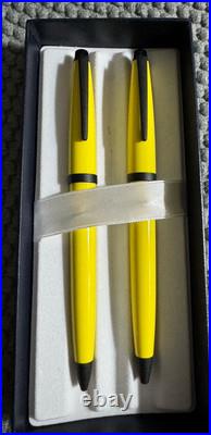 Rare Retired CROSS Solo Ballpoint Pen And 0.05mm Pencil In Yellow New Rare Retired CROSS Solo Ballpoint Pen And 0.05mm Pencil In Yellow New