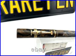 Rare SCHNELL PENSELPEN Fountain Pen Pencil Combo Celluloid 14K Fine Flex nib