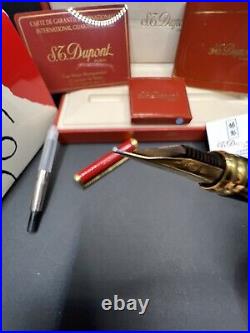 Rare ST DUPONT Revolution Fountain Pen 18K Nib- Limited Edition 1500 0924CO XL