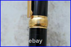 Rare S. T. DUPONT GATSBY Black Fountain pen 18K M nib Perfect