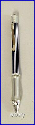 Rare Sensa Purple & Silver Stripes Retractable Ballpoint Pen Gondolier