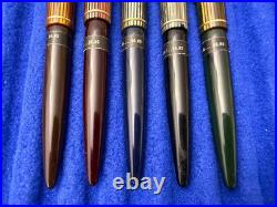 Rare Set 5 Vintage Stickered Eversharp BallPoint, 5 Colors, Original Stickers CA