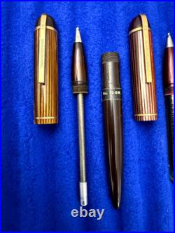 Rare Set 5 Vintage Stickered Eversharp BallPoint, 5 Colors, Original Stickers CA