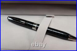 Rare Shaeffer White Dot Legacy Heritage Black Like Leather Ballpoint Pen 9040-2
