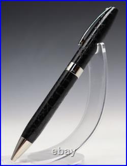 Rare Shaeffer White Dot Legacy Heritage Black Like Leather Ballpoint Pen 9040-2