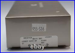 Rare Shaeffer White Dot Legacy Heritage Black Like Leather Ballpoint Pen 9040-2