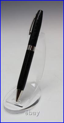 Rare Shaeffer White Dot Legacy Heritage Black Like Leather Ballpoint Pen 9040-2