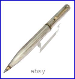 Rare Sheaffer Ballpoint Pen Connoisseur Solid Silver New Stock MX705