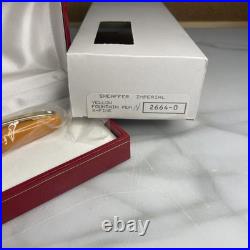 Rare Sheaffer Imperial Model #2664 Fountain Pen 23K Gold Nib in Cadmium Yellow