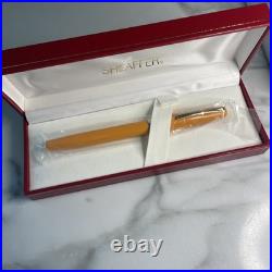 Rare Sheaffer Imperial Model #2664 Fountain Pen 23K Gold Nib in Cadmium Yellow
