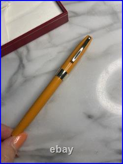Rare Sheaffer Imperial Model #2664 Fountain Pen 23K Gold Nib in Cadmium Yellow