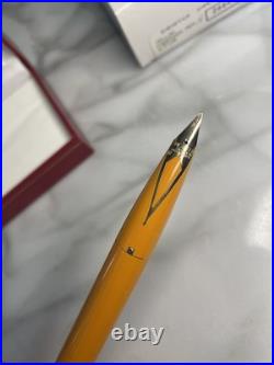 Rare Sheaffer Imperial Model #2664 Fountain Pen 23K Gold Nib in Cadmium Yellow