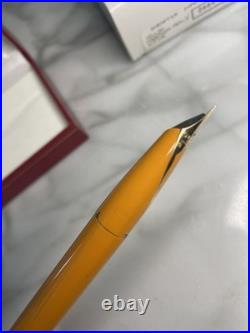 Rare Sheaffer Imperial Model #2664 Fountain Pen 23K Gold Nib in Cadmium Yellow