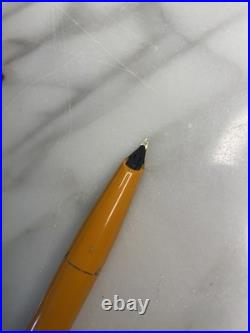 Rare Sheaffer Imperial Model #2664 Fountain Pen 23K Gold Nib in Cadmium Yellow