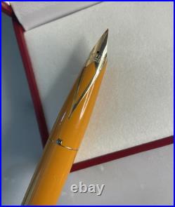 Rare Sheaffer Imperial Model #2664 Fountain Pen 23K Gold Nib in Cadmium Yellow