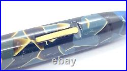 Rare! Sheaffer Petite Balance Pen, Blue Marble, 14k Medium Nib, USA
